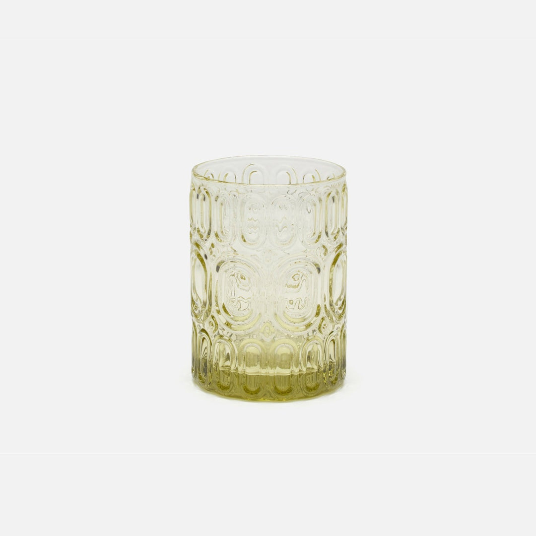 Aaron Sage Green Tumbler Glass Hand Blown Pack/6