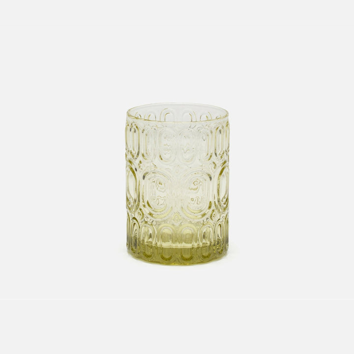 Aaron Sage Green Tumbler Glass Hand Blown Pack/6