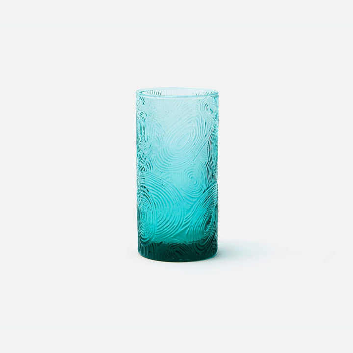 Alyse Aqua Highball Glass Hand Blown Pack/6