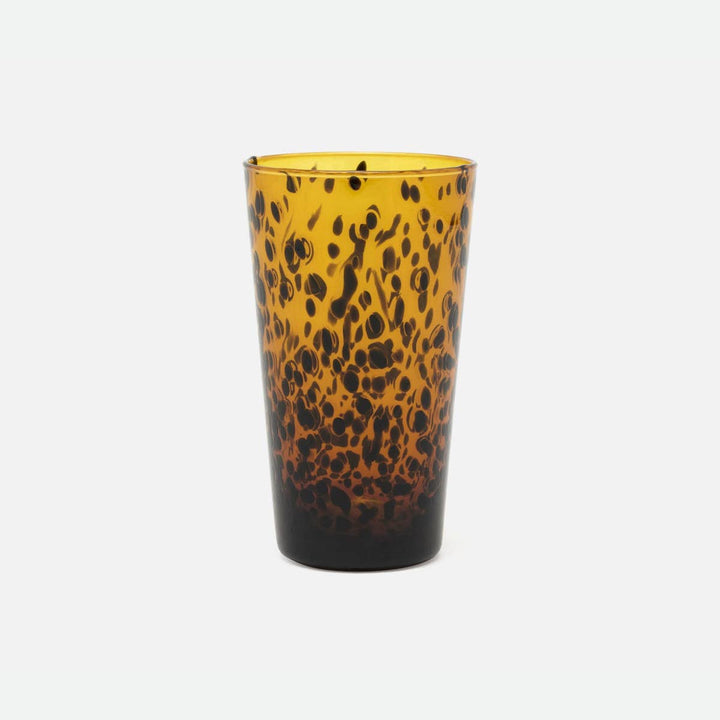Andrew Tortoise Shell Highball Glass Hand Blown Pack/6