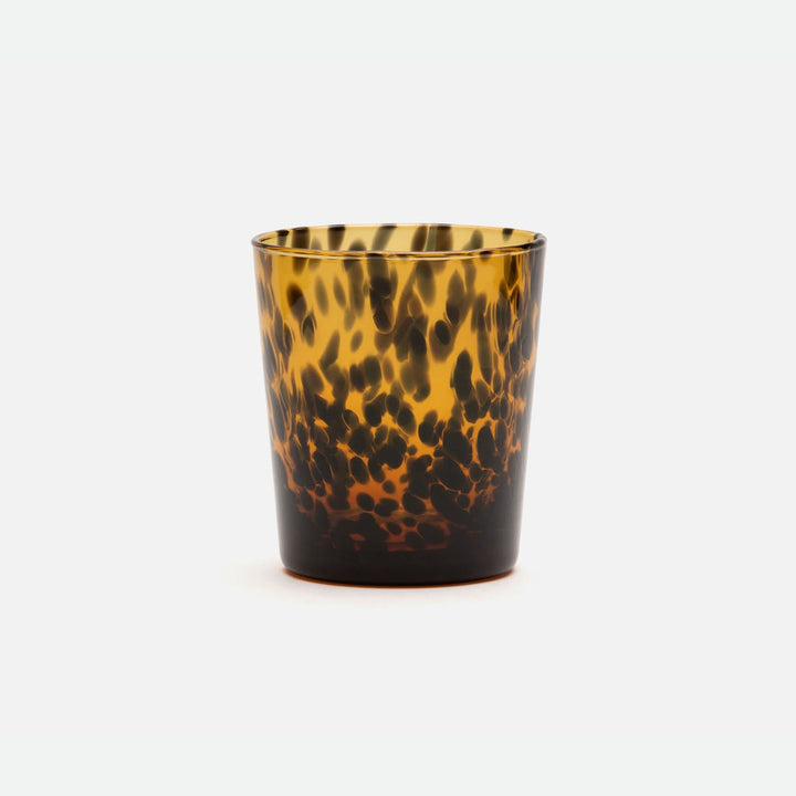 Andrew Tortoise Shell Tumbler Glass Hand Blown Pack/6