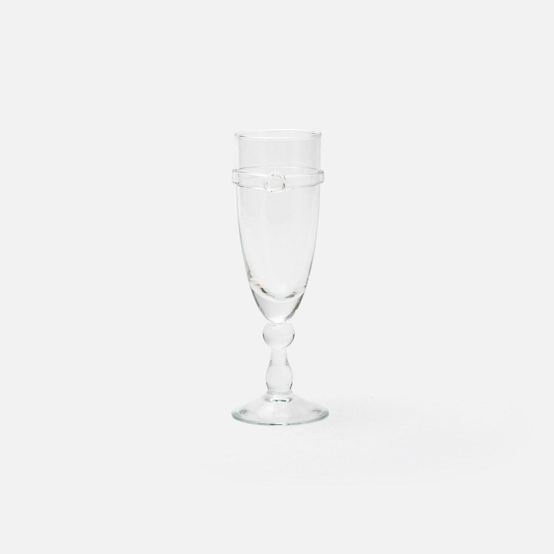 Charlotte Clear Champagne Flute Glass Hand Blown Pack/6