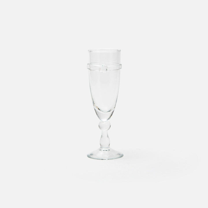 Charlotte Clear Champagne Flute Glass Hand Blown Pack/6