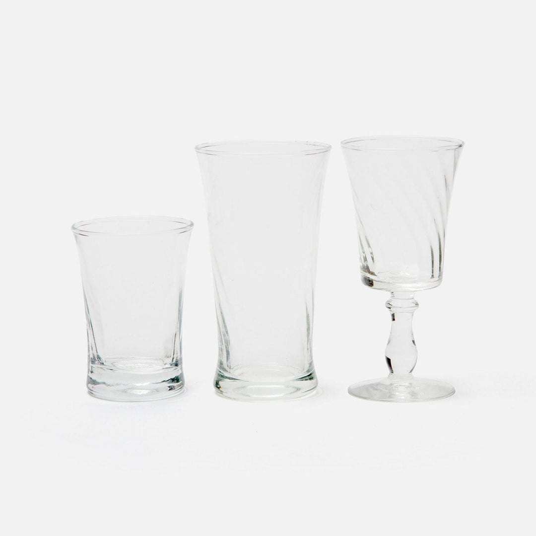 Colette Clear Highball Glass Hand Blown Pack/6