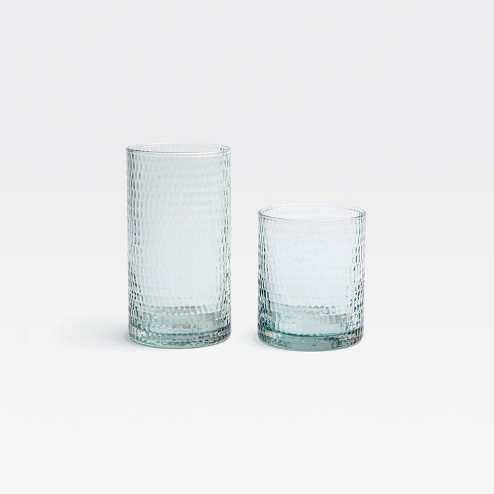 Duncan Light Gray Tumbler Glass Hand Blown Pack/6
