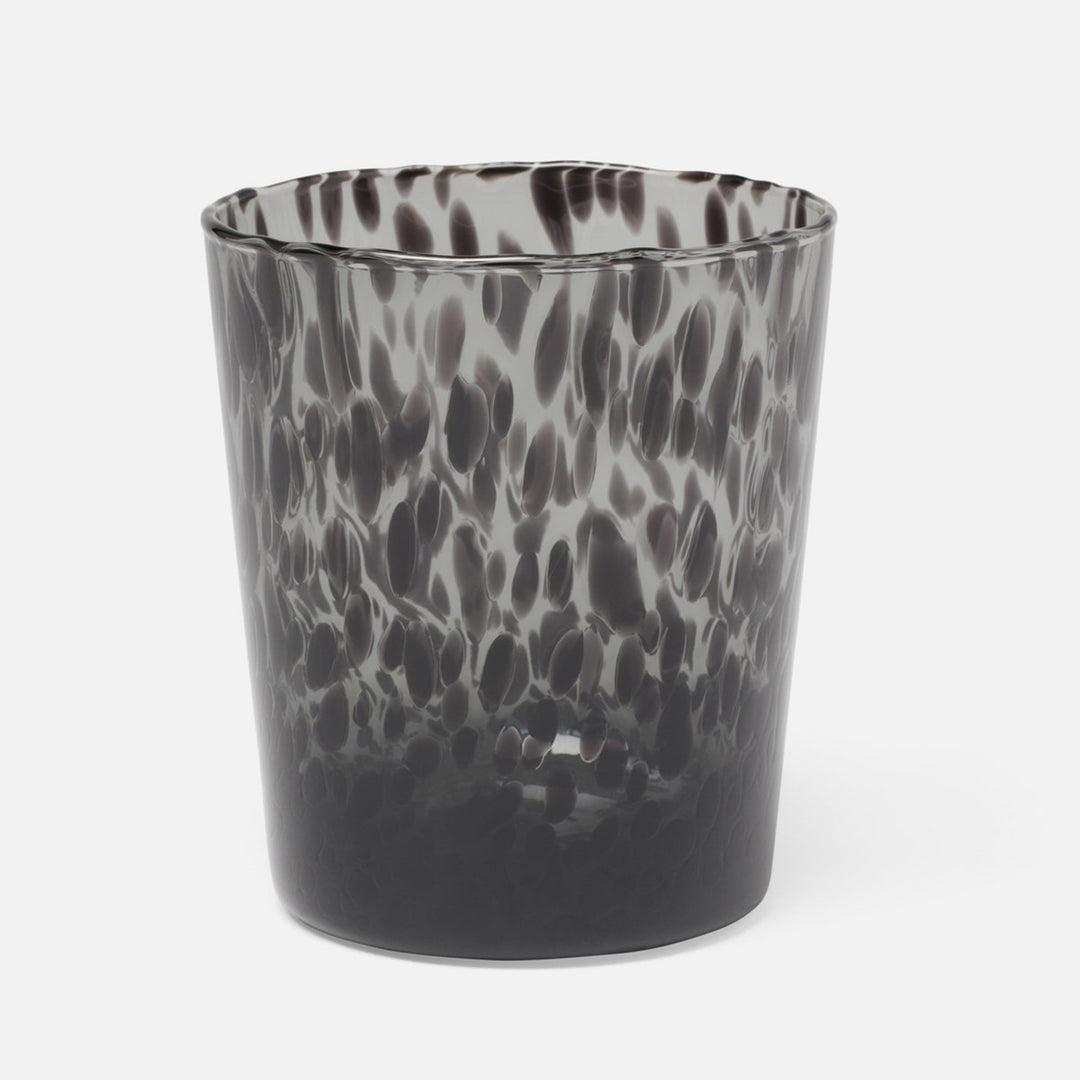 Andrew Leopard Tumbler Glass Hand Blown Pack/6