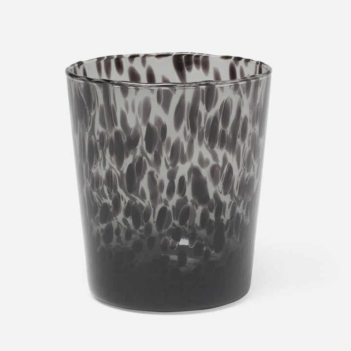 Andrew Leopard Tumbler Glass Hand Blown Pack/6
