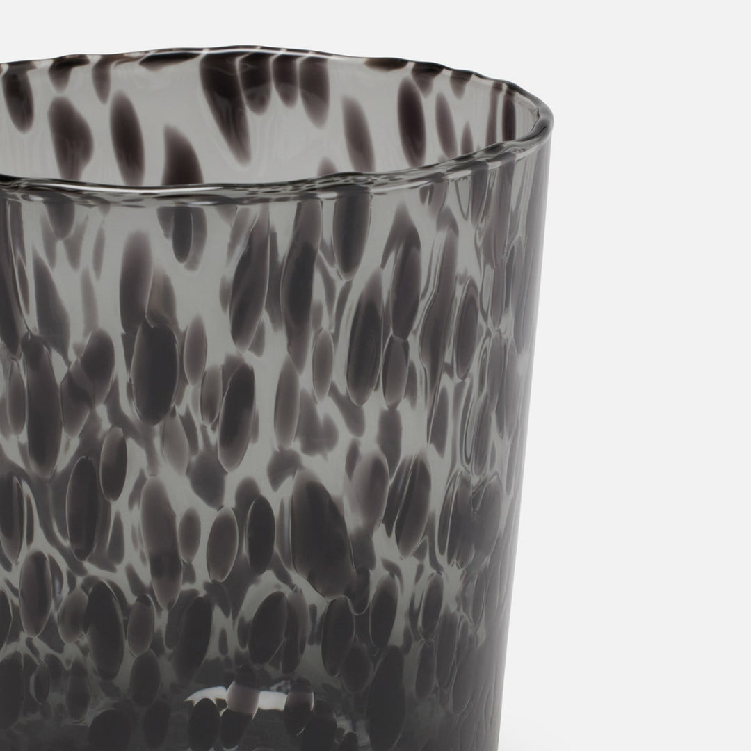 Andrew Leopard Tumbler Glass Hand Blown Pack/6