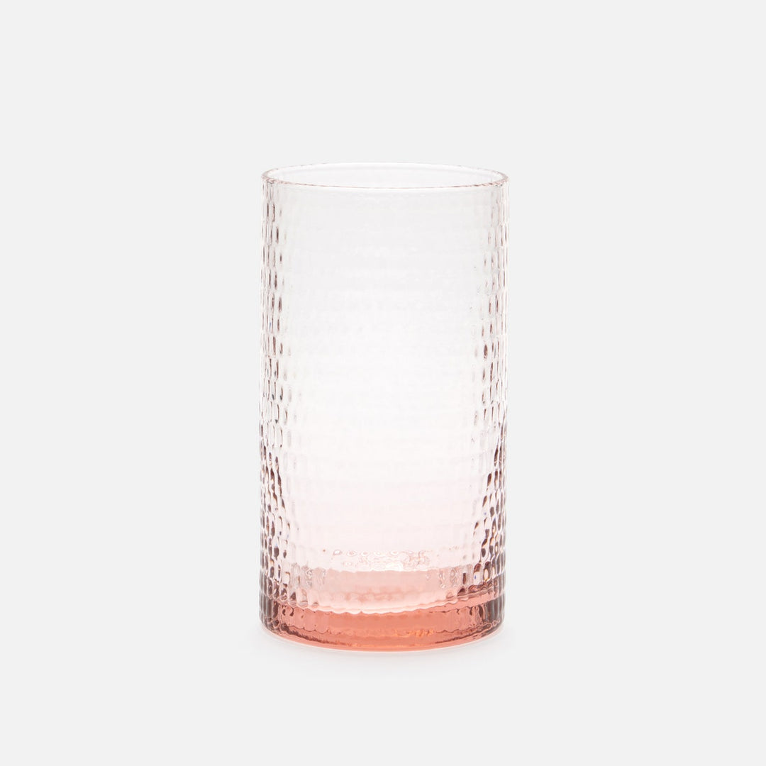 Duncan Pink Highball Glass Hand Blown Pack/6