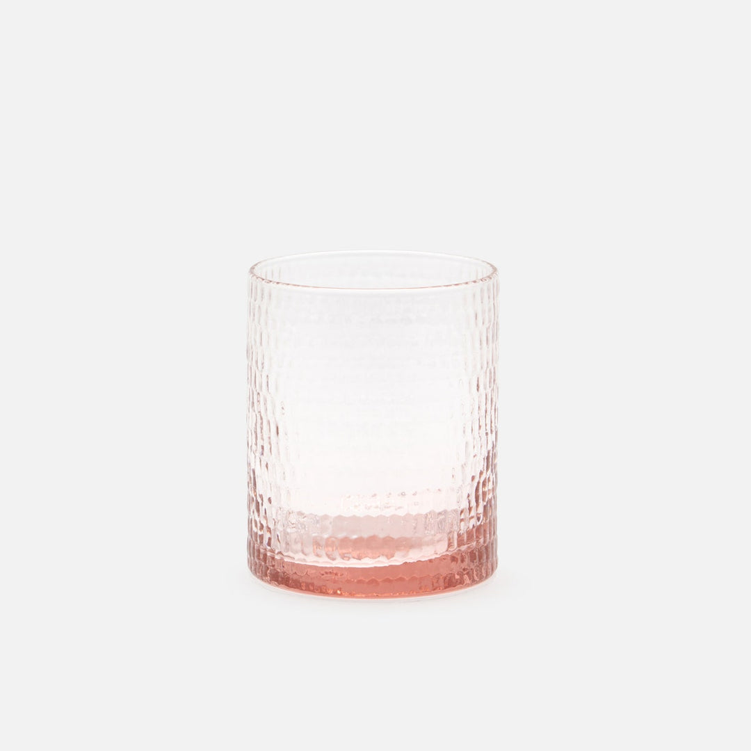 Duncan Pink Tumbler Glass Hand Blown Pack/6