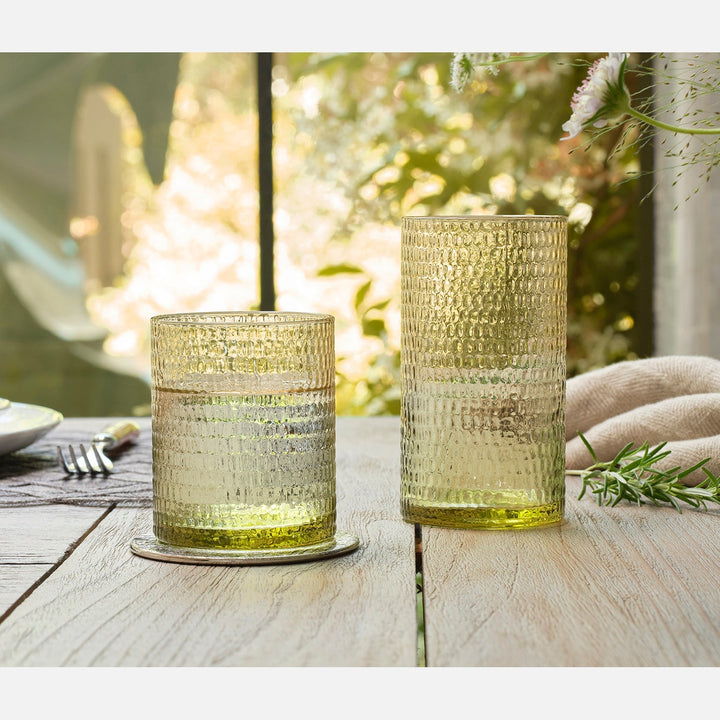 Duncan Sage Green Tumbler Glass Hand Blown Pack/6