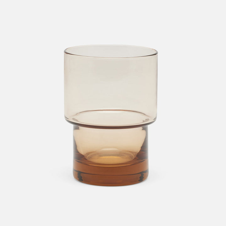 Samuel Amber Tumbler Glass Hand Blown Pack/6