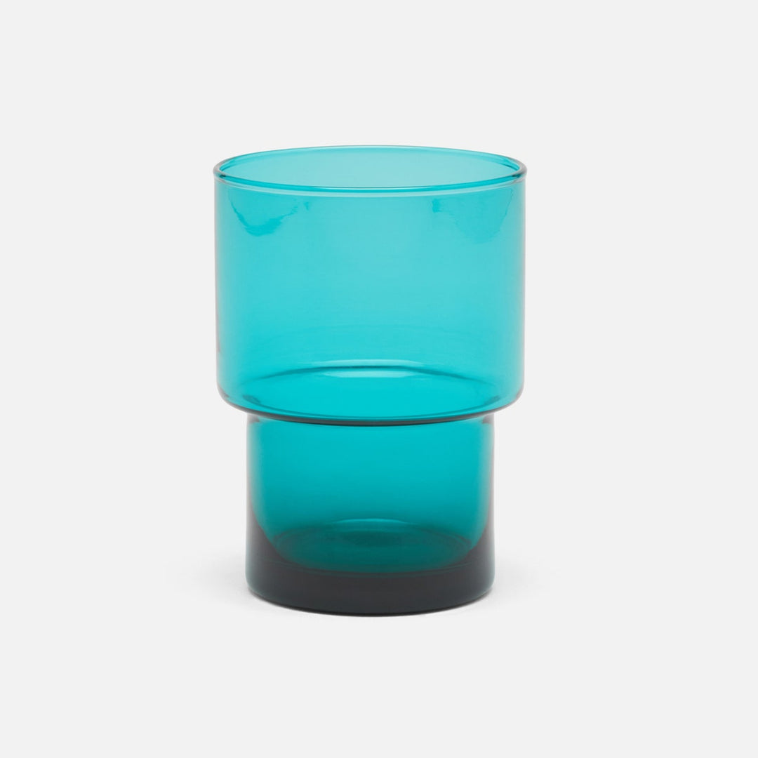 Samuel Teal Tumbler Glass Hand Blown Pack/6