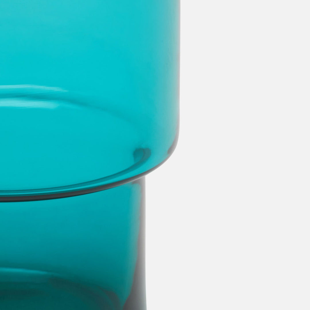 Samuel Teal Tumbler Glass Hand Blown Pack/6