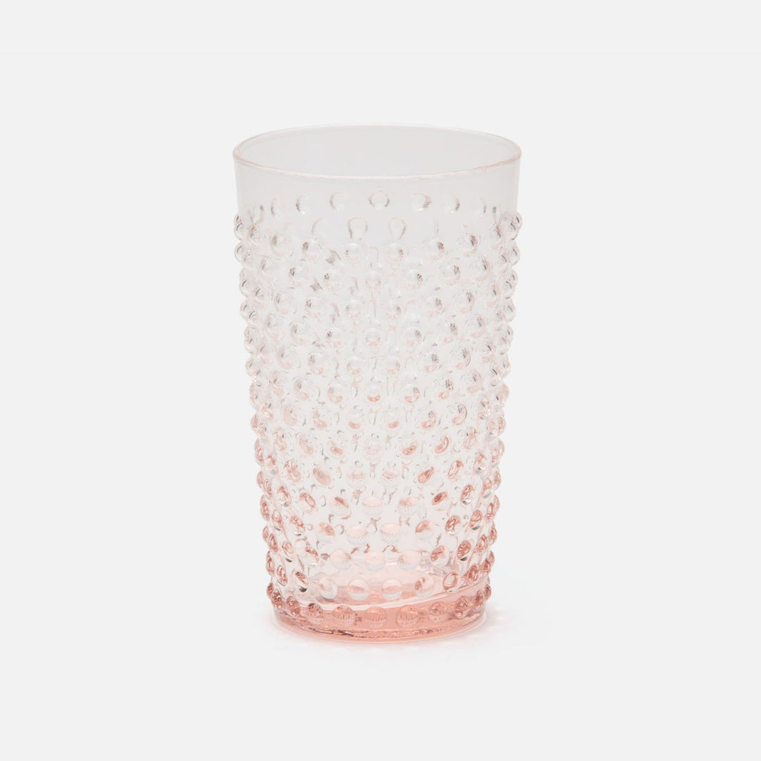 Sofia Pink Highball Glass Hand Blown Pack/6