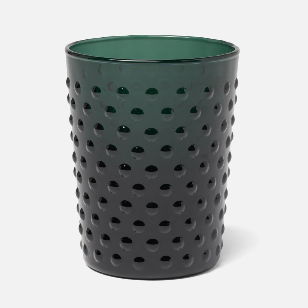 Sofia Smokey Green Tumbler Glass Hand Blown Pack/6