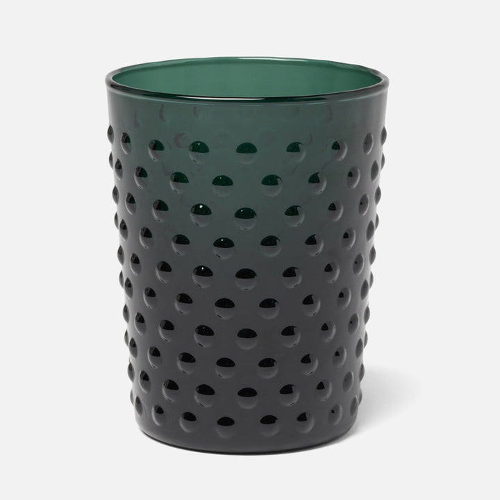 Sofia Smokey Green Tumbler Glass Hand Blown Pack/6