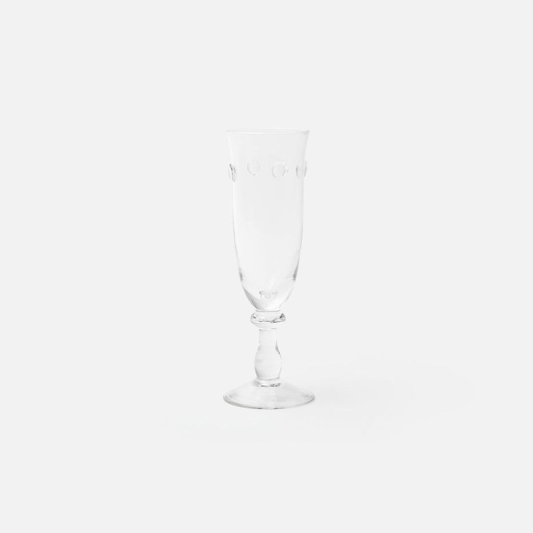 Lucia Clear Champagne Flute Glass Hand Blown Pack/6