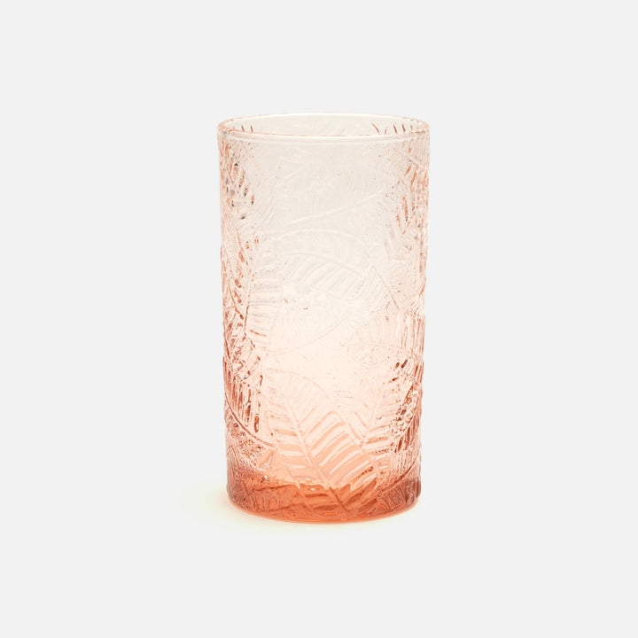 Peyton Pink Highball Glass Hand Blown Pack/6