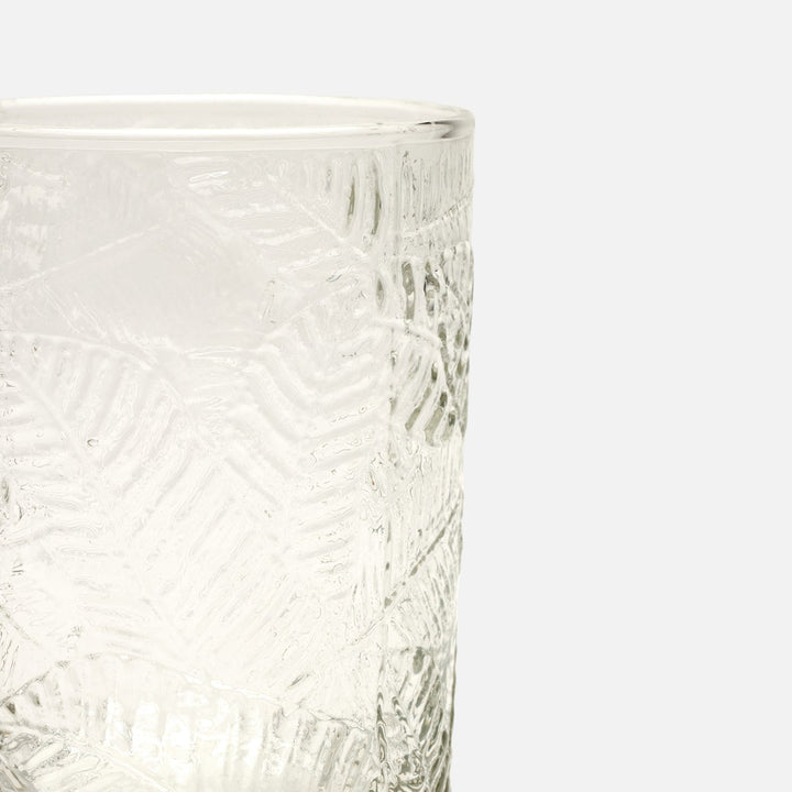 Peyton Clear Tumbler Glass Hand Blown Pack/6