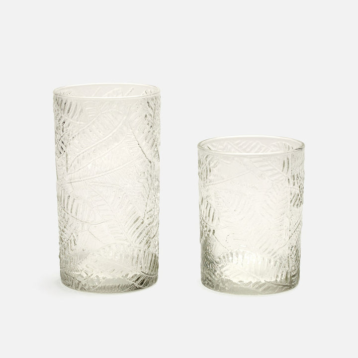 Peyton Clear Tumbler Glass Hand Blown Pack/6