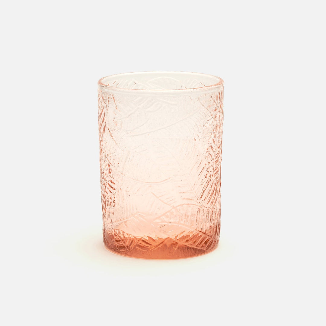 Peyton Pink Tumbler Glass Hand Blown Pack/6