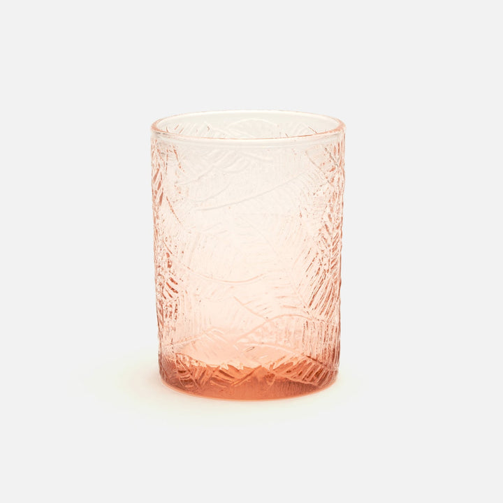 Peyton Pink Tumbler Glass Hand Blown Pack/6