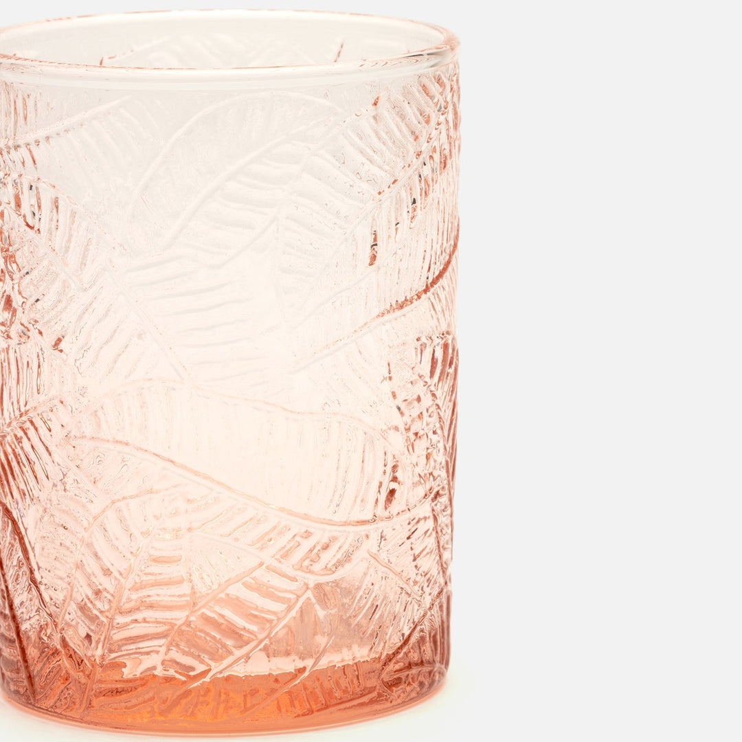 Peyton Pink Tumbler Glass Hand Blown Pack/6