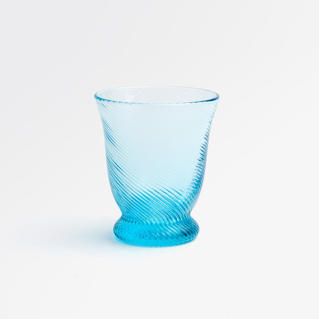 Pierre Powder Blue Tumbler Glass Hand Blown Pack/6