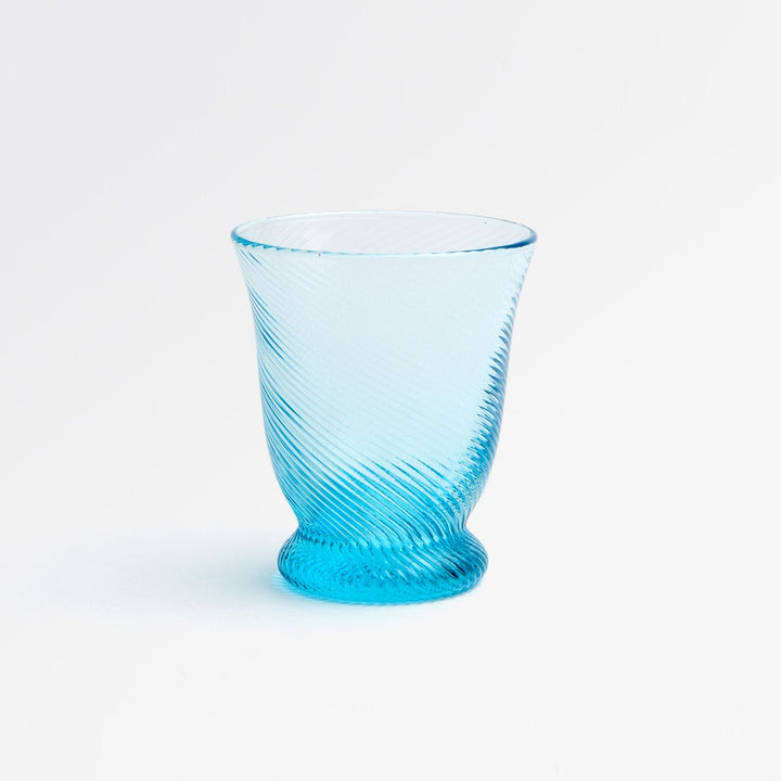 Pierre Powder Blue Tumbler Glass Hand Blown Pack/6
