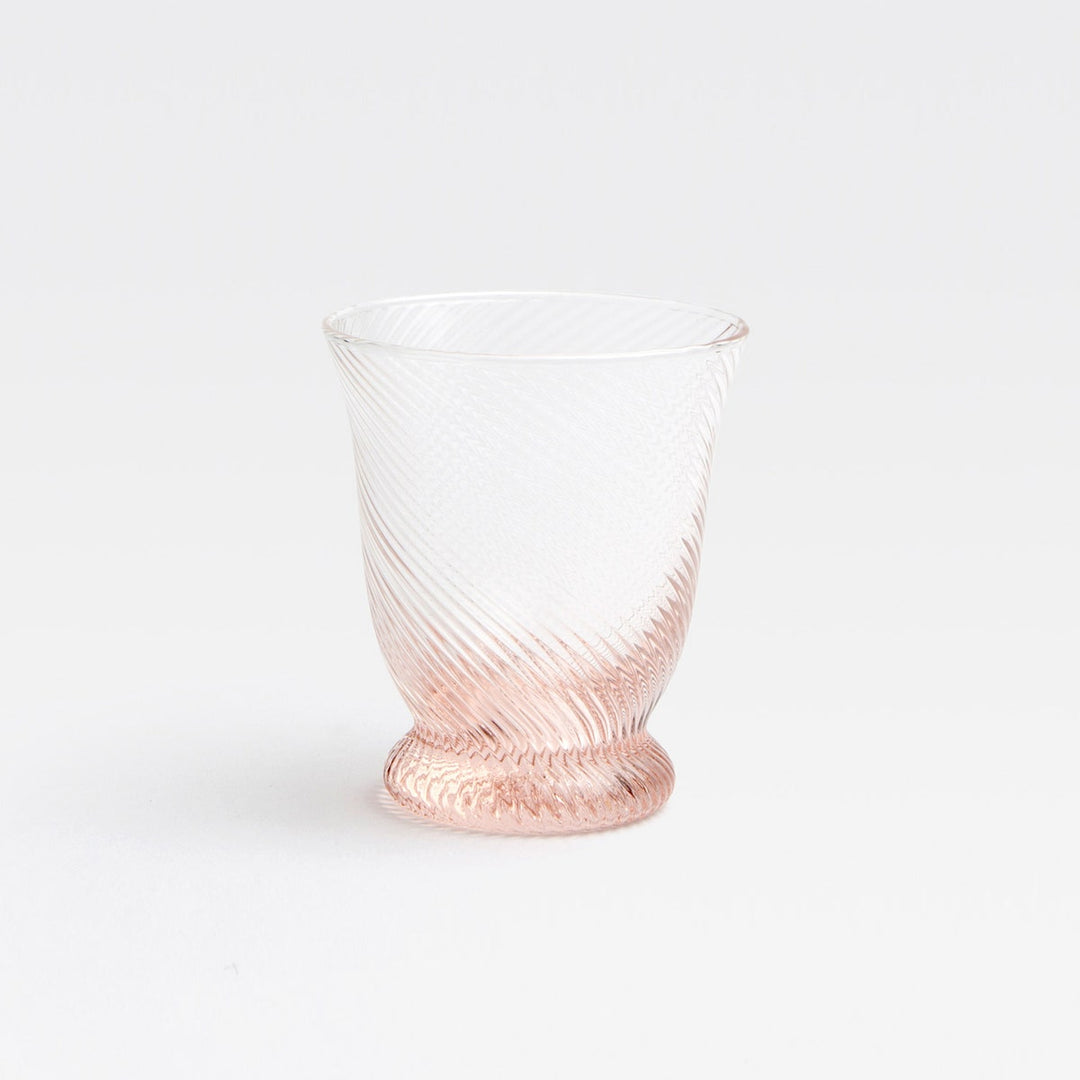 Pierre Pink Tumbler Glass Hand Blown Pack/6