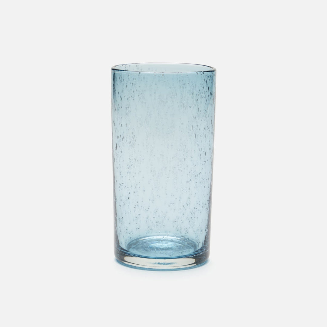 Quinn Charcoal Blue Highball Glass Hand Blown Pack/6