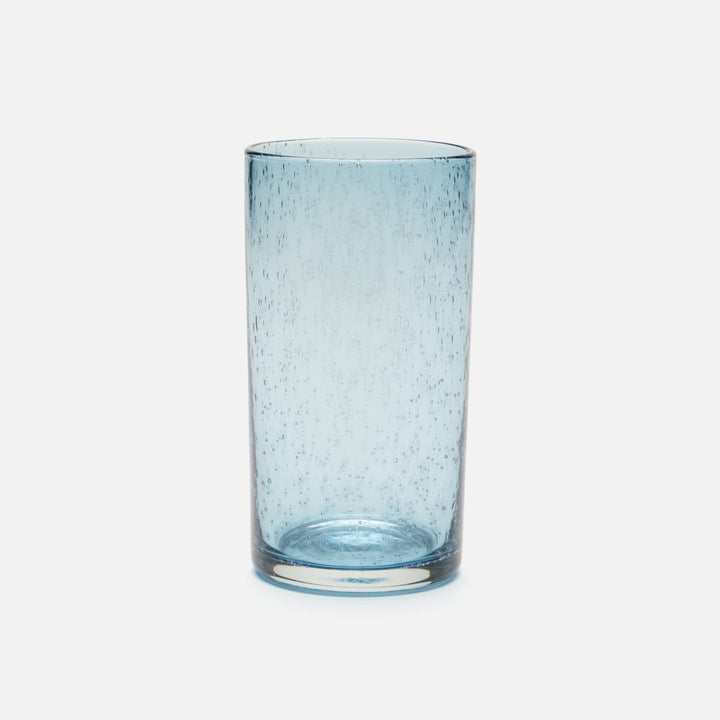 Quinn Charcoal Blue Highball Glass Hand Blown Pack/6