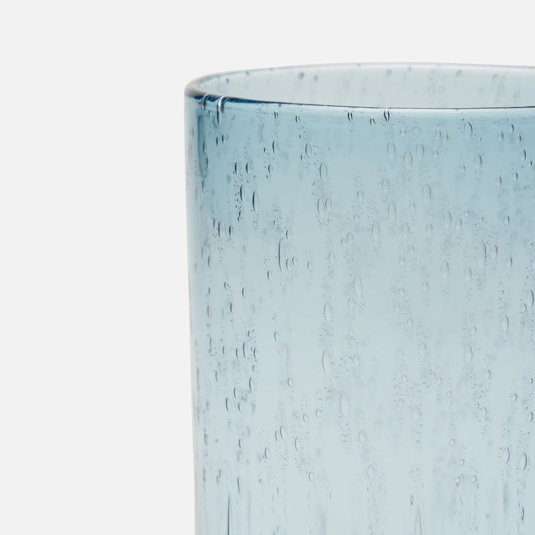 Quinn Charcoal Blue Highball Glass Hand Blown Pack/6