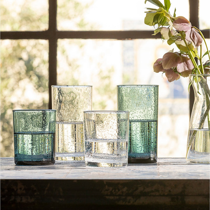 Quinn Clear Tumbler Glass Hand Blown Pack/6