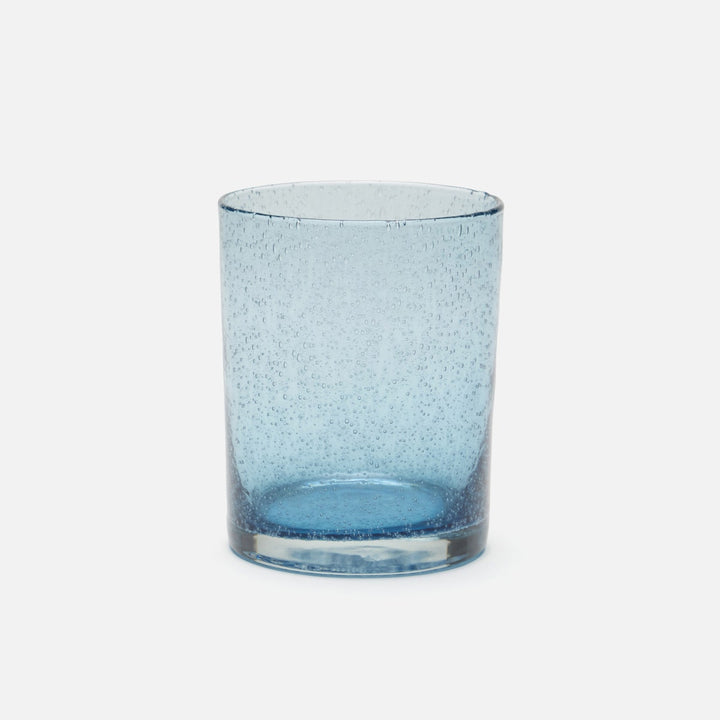 Quinn Charcoal Blue Tumbler Glass Hand Blown Pack/6
