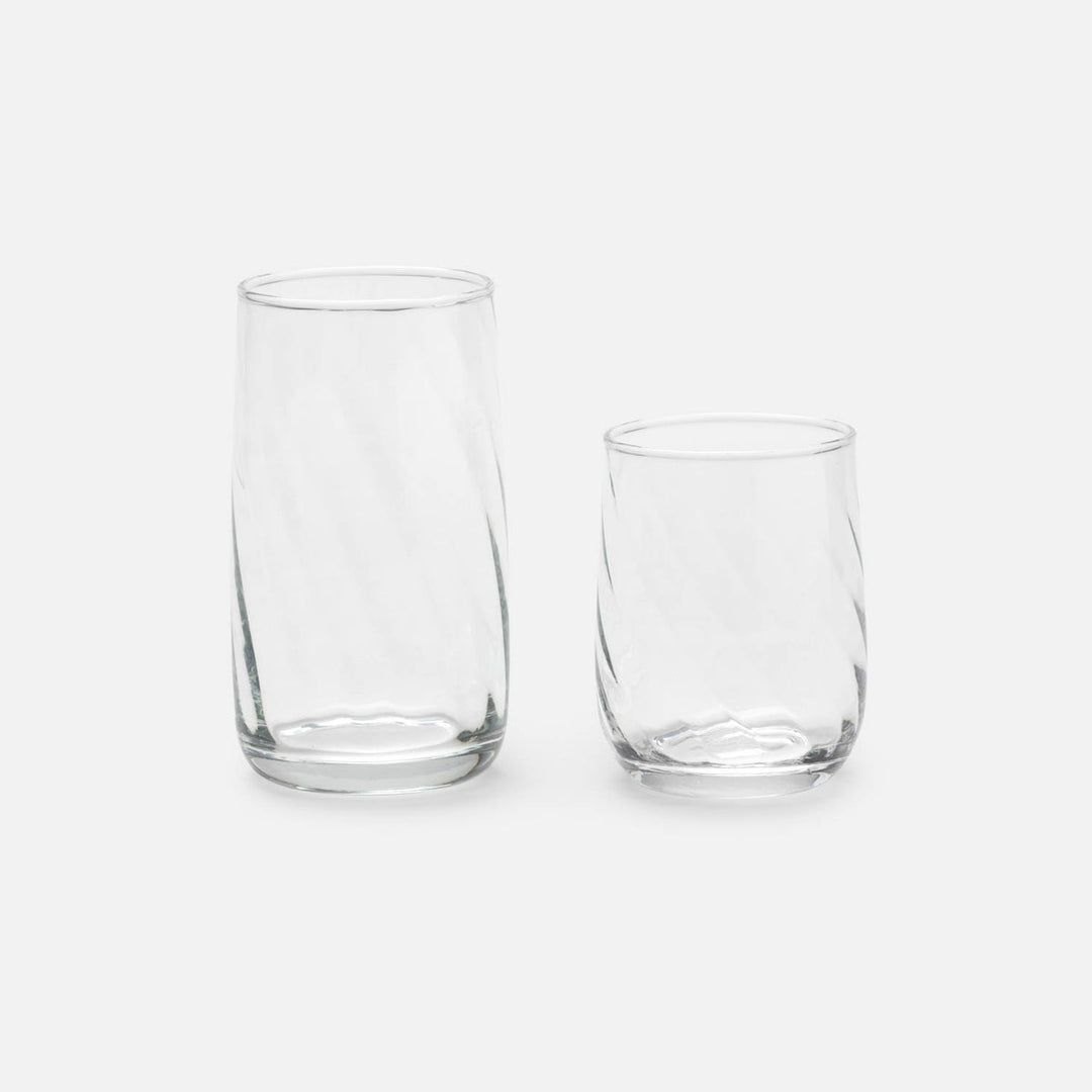 Ruby Clear Highball Glass Hand Blown Pack/6