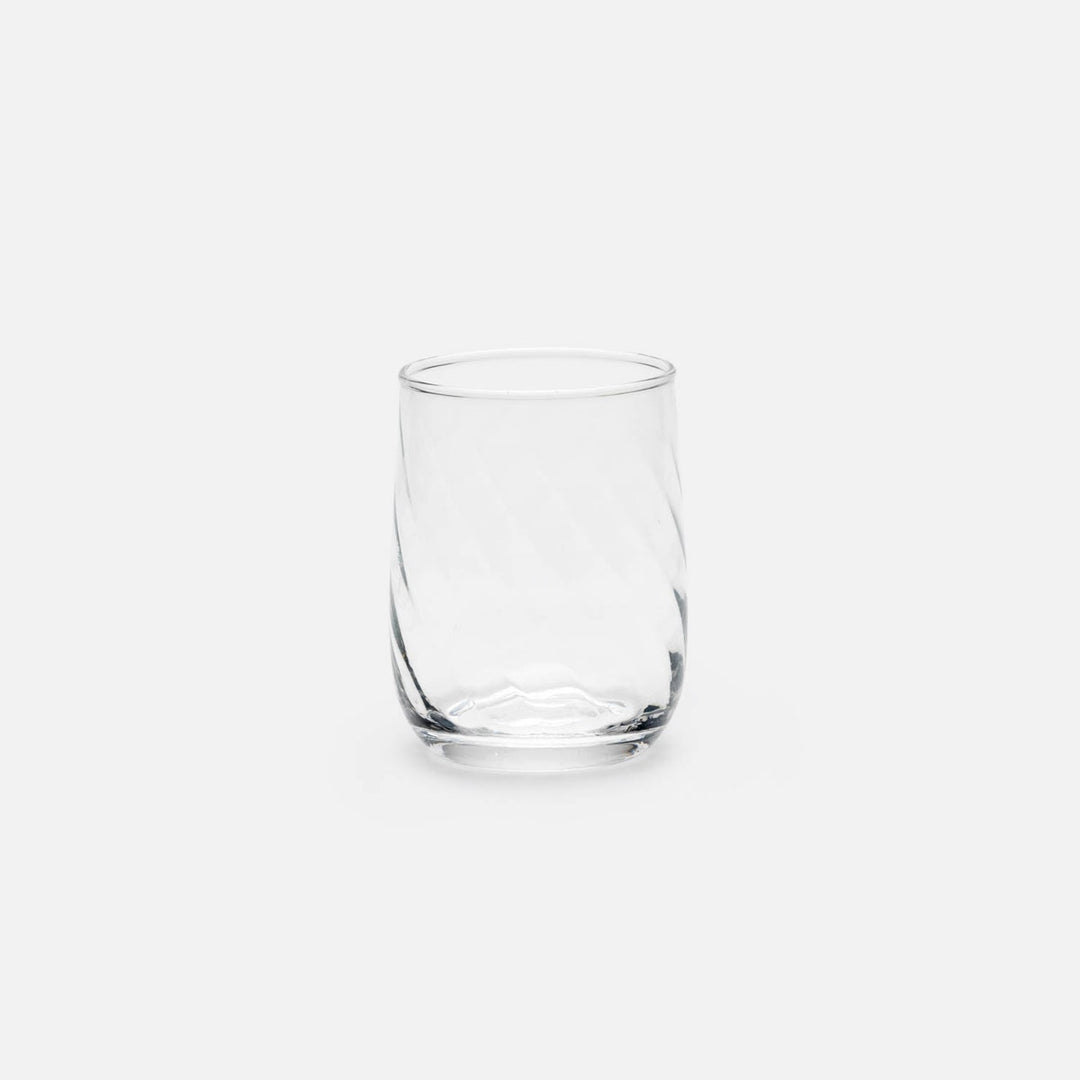 Ruby Clear Tumbler Glass Hand Blown Pack/6