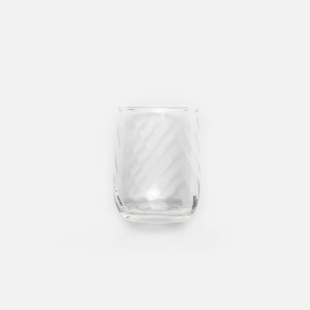 Ruby Clear Tumbler Glass Hand Blown Pack/6