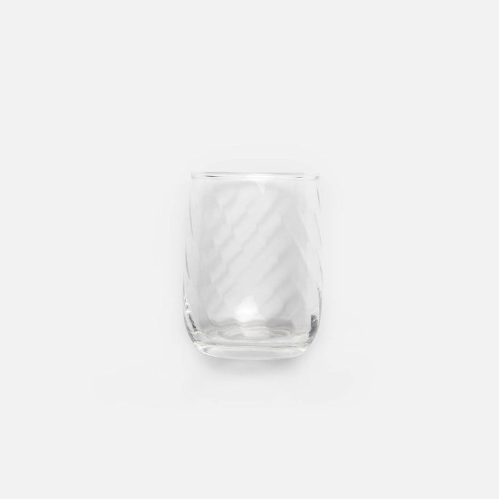 Ruby Clear Tumbler Glass Hand Blown Pack/6