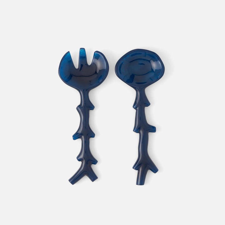 Celina Cobalt Serving Set 2-Piece Set: Serving Spoon Serving Fork