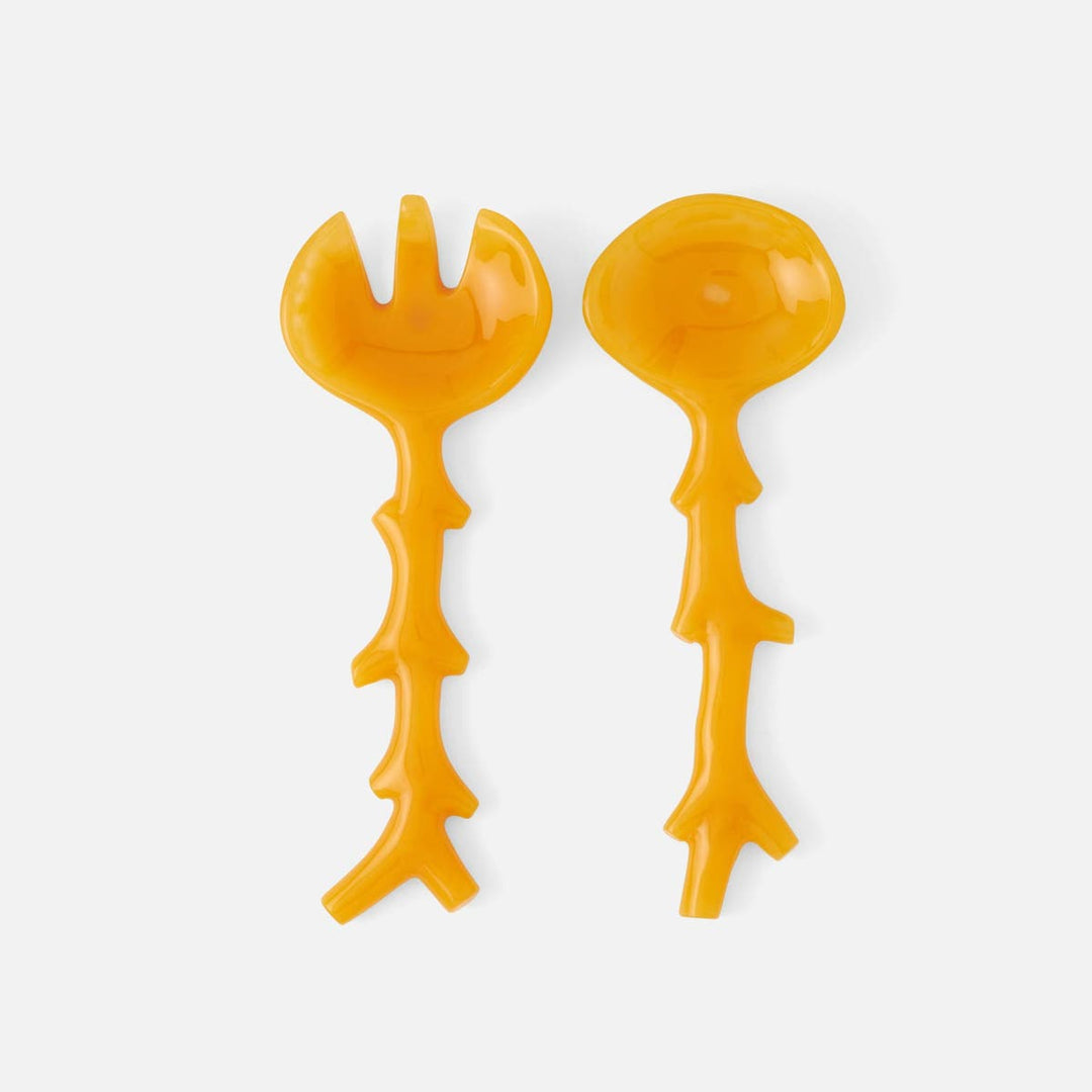 Celina Marigold Serving Set 2-Piece Set: Serving Spoon Serving Fork