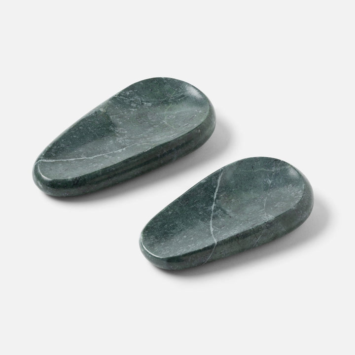 Neya Dark Jade Spoon Rest Marble Set/2