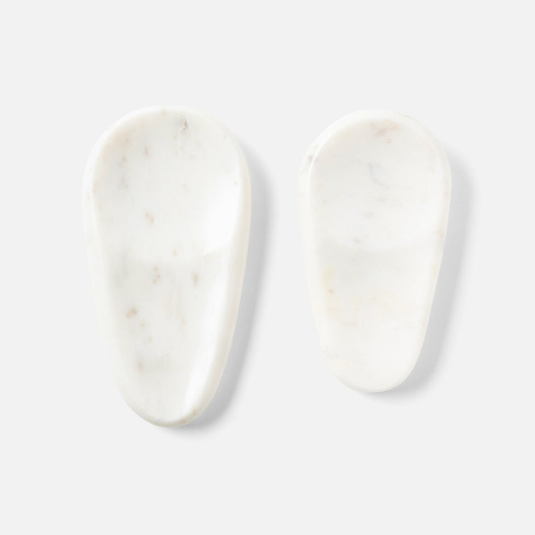 Neya White Spoon Rest Marble Set/2