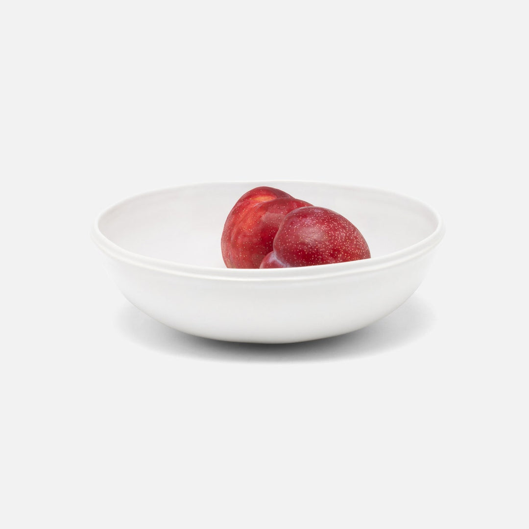Ariana White Round Serving Bowls Small Stoneware Pack/2