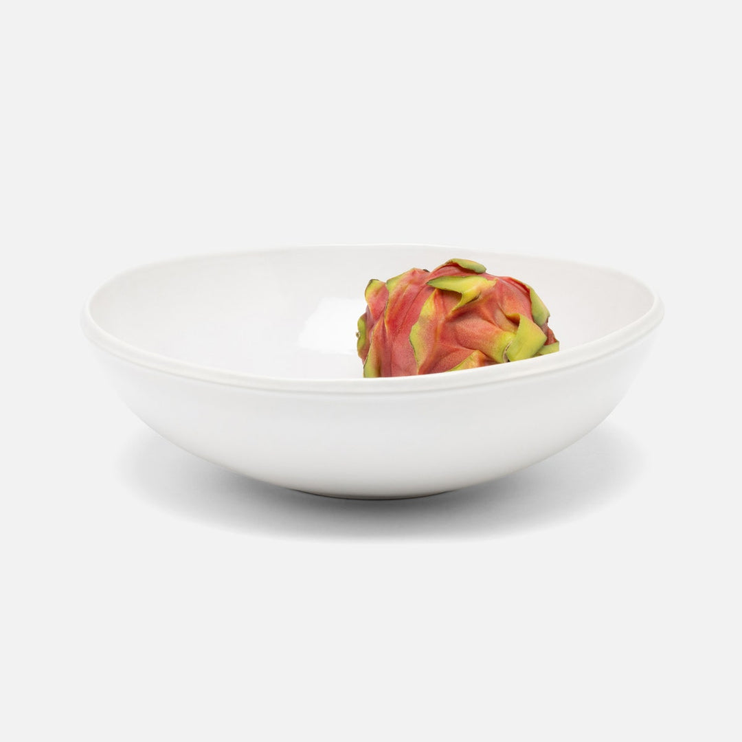 Ariana White Round Serving Bowls Stoneware Set/2