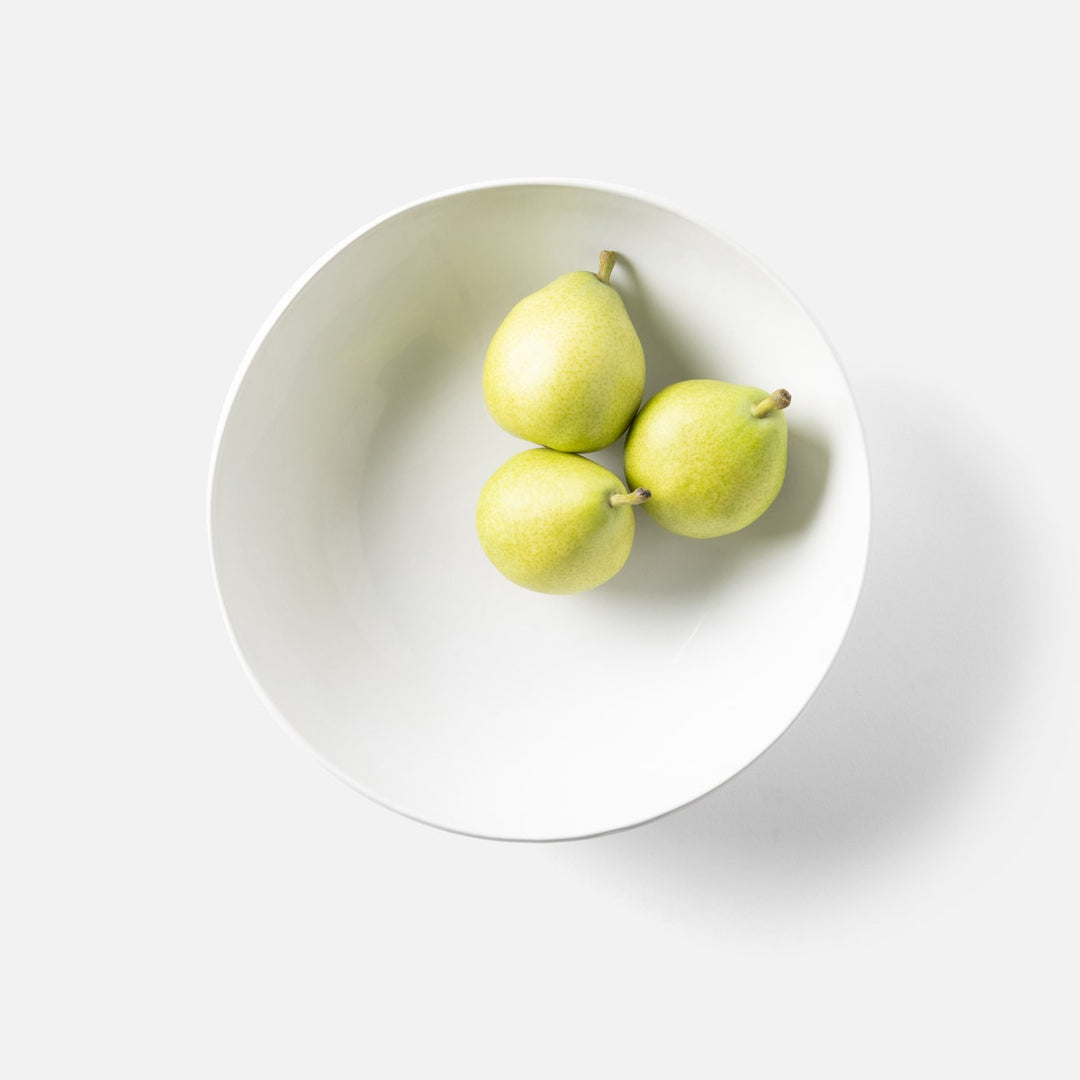 Ariana White Round Serving Bowls Stoneware Set/2
