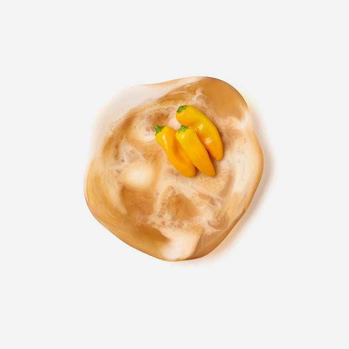 Beatrix Amber Swirled Serving Trays Resin Set/2