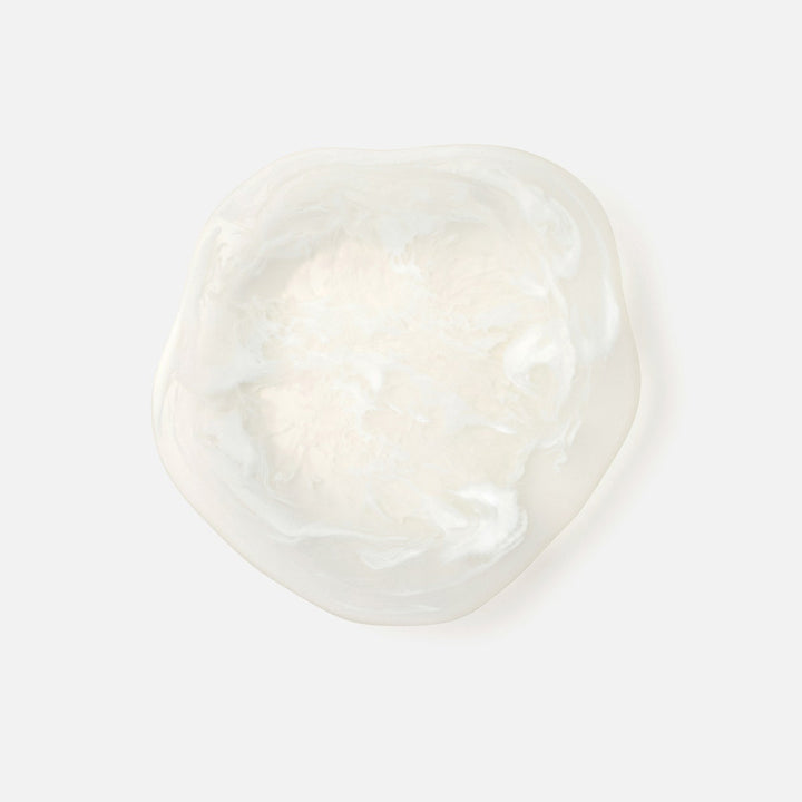 Beatrix White Swirled Serving Trays Resin Set/2
