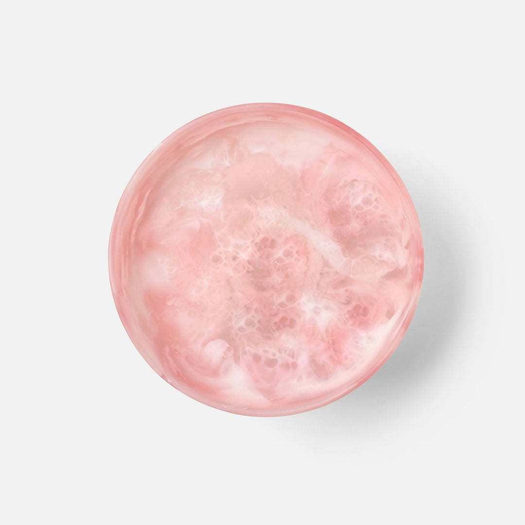 Benno Pink/Green Swirled Fruit Bowl Large Resin